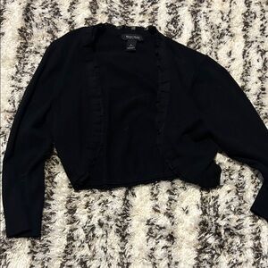 White House Black Market Classic Black Cardigan